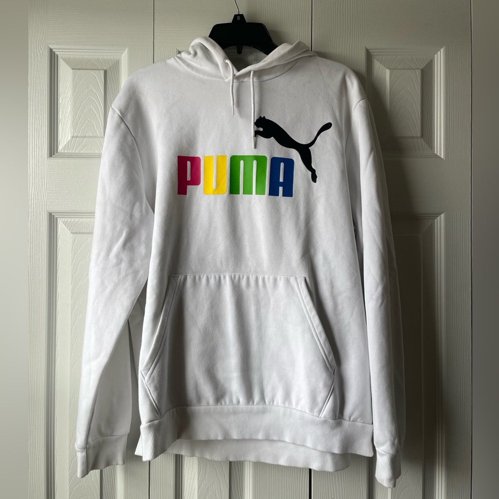 Women’s White Puma Sweatshirt